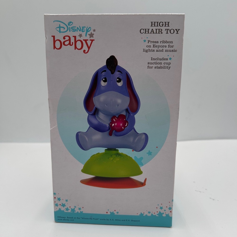 Disney Baby Eeyore High Chair Toy Lights and Music Suction Cup Base 6Month + NEW - Picture 6 of 8